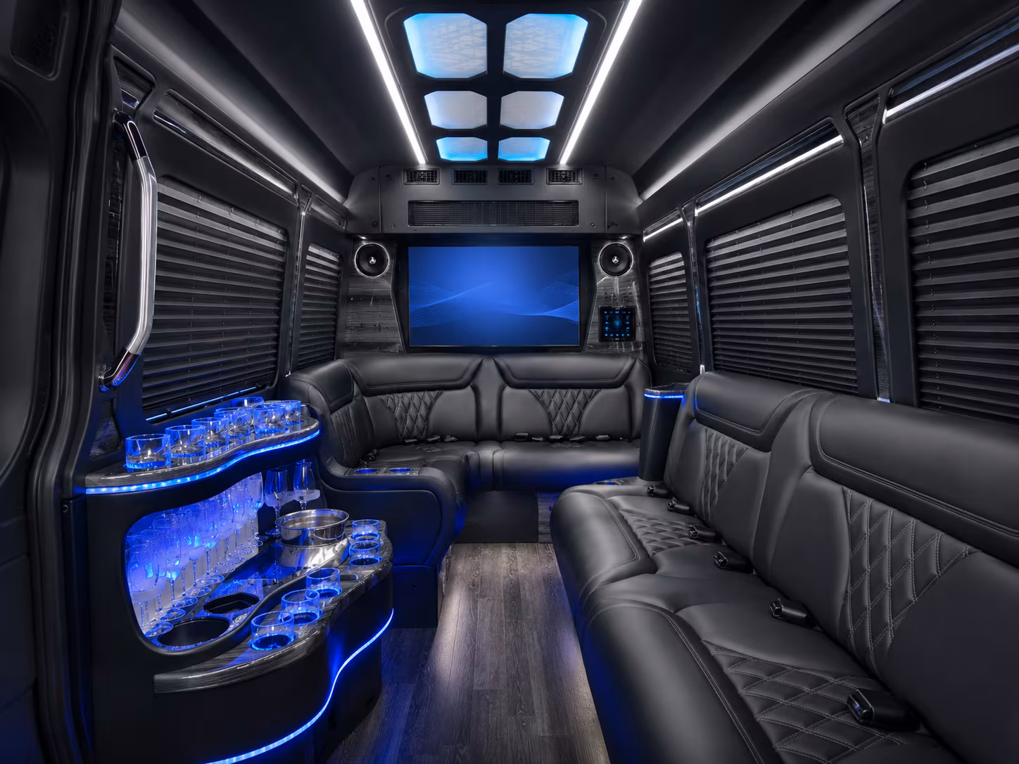 Reno Airport Shuttle & Transportation party bus exterior
