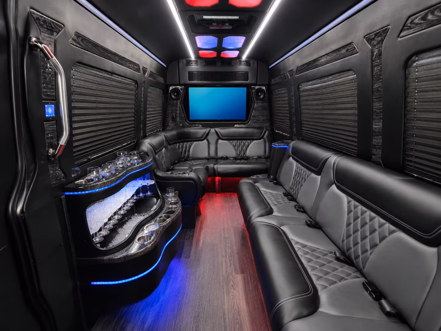 Reno Airport Shuttle & Transportation party bus exterior