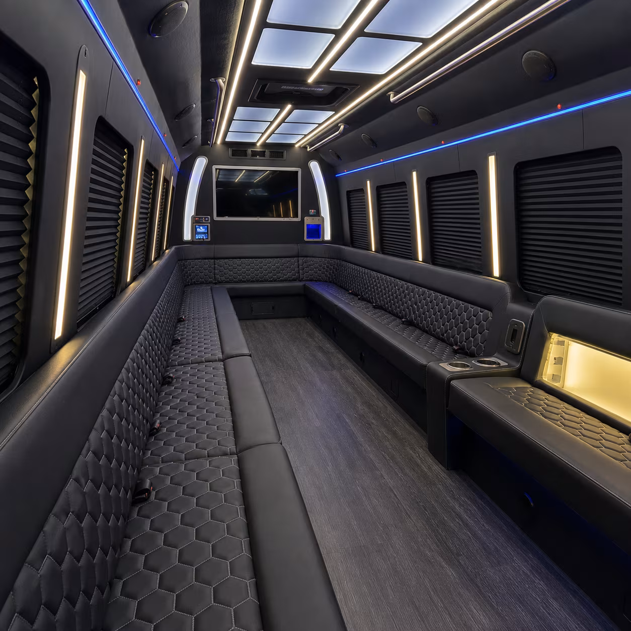 Reno Private Event Transportation party bus exterior