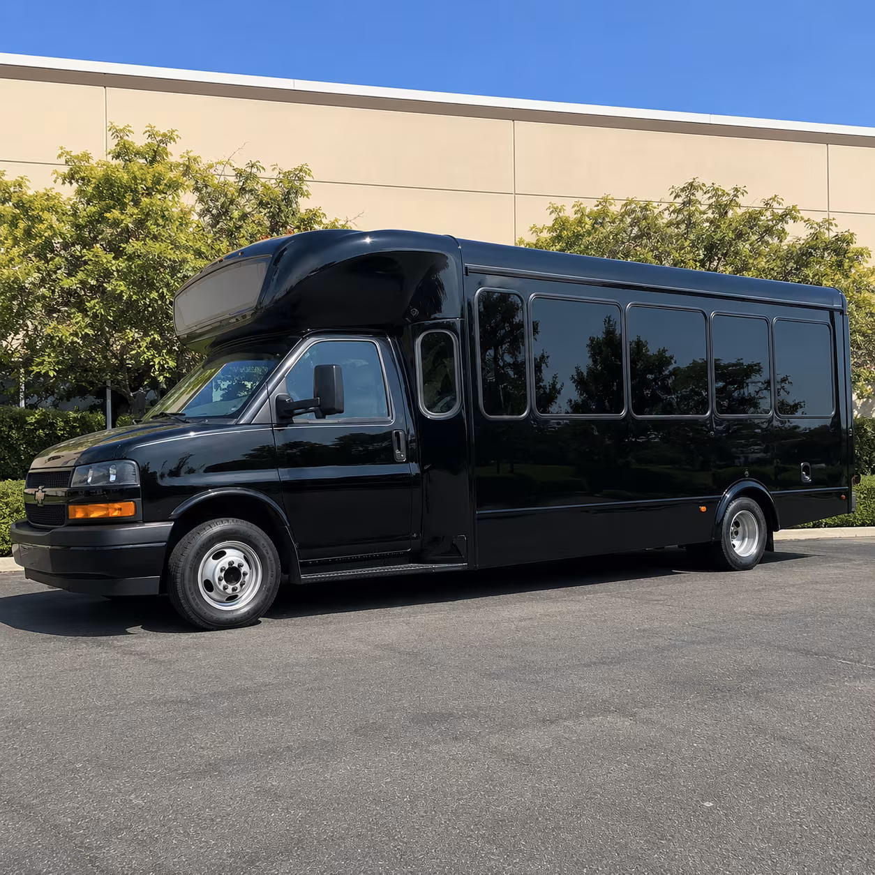 Reno Private Event Transportation party bus exterior
