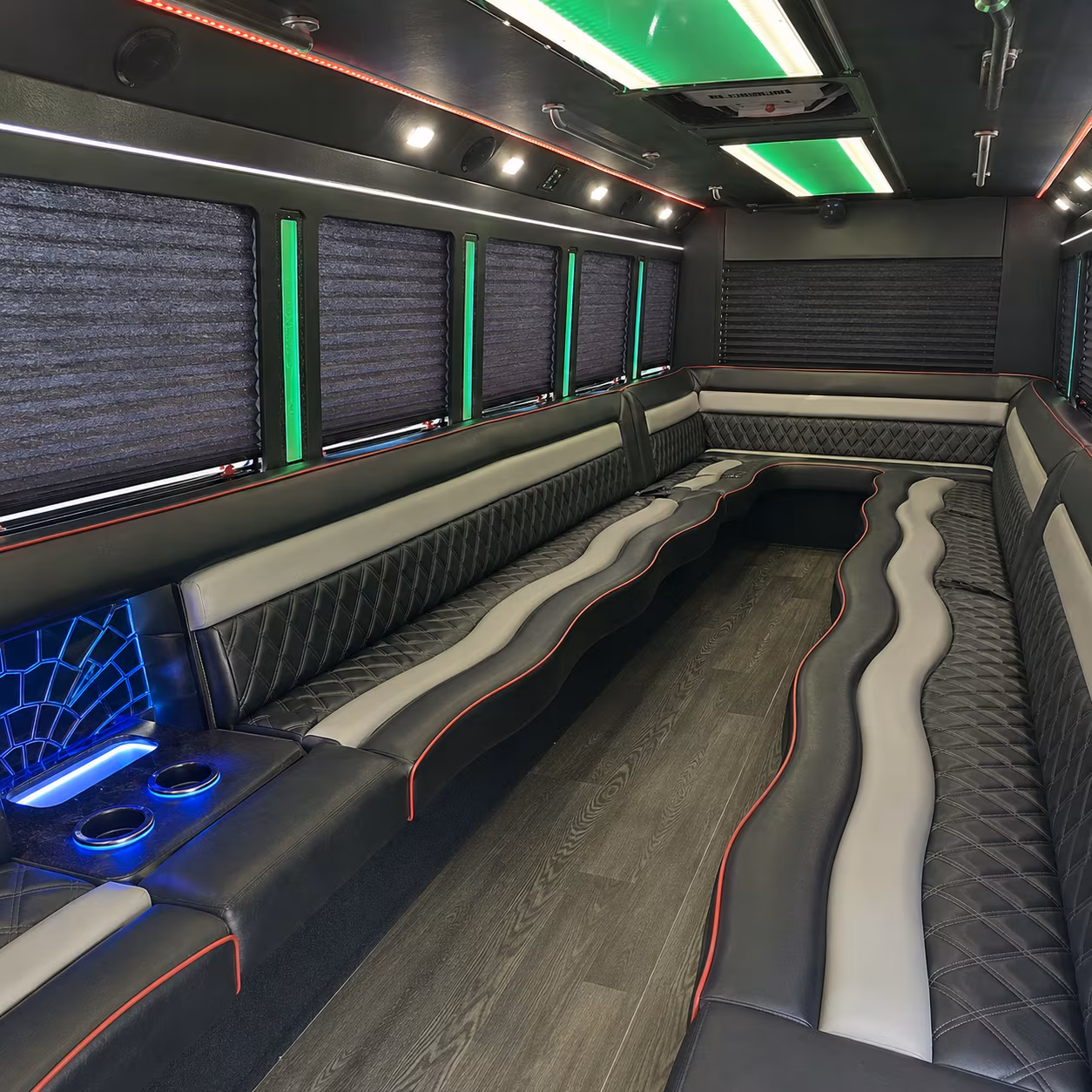 Reno Prom & Homecoming Transportation party bus exterior
