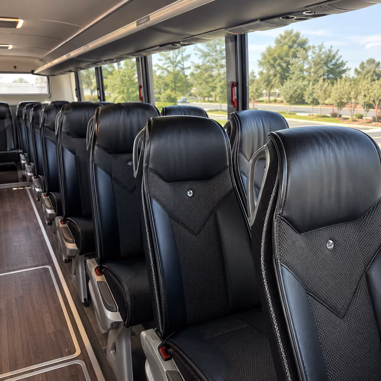 Reno School Event Transportation party bus interior