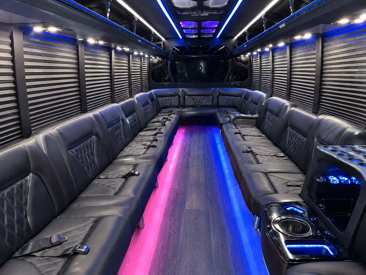 Reno Wedding Transportation party bus exterior