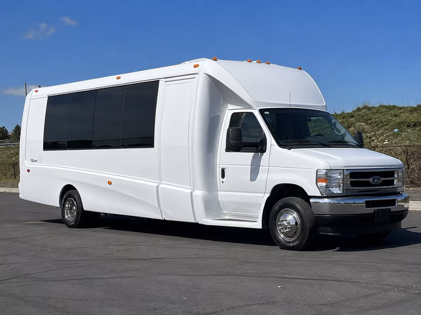 Reno Wedding Transportation party bus exterior
