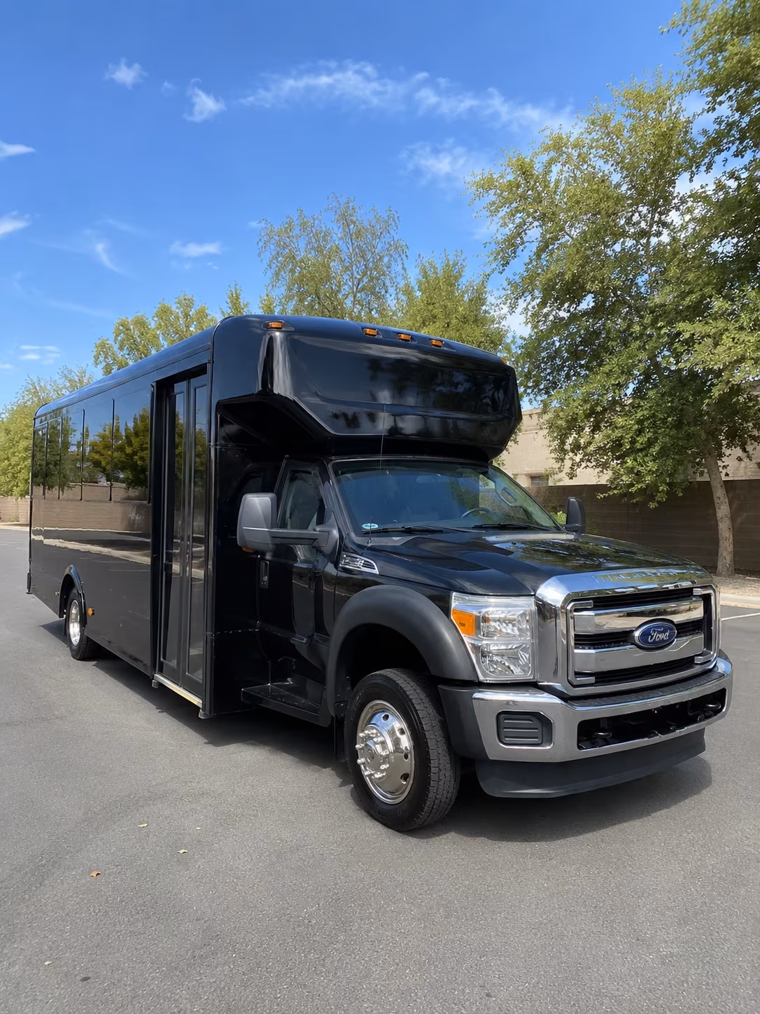 Reno Wedding Transportation party bus exterior