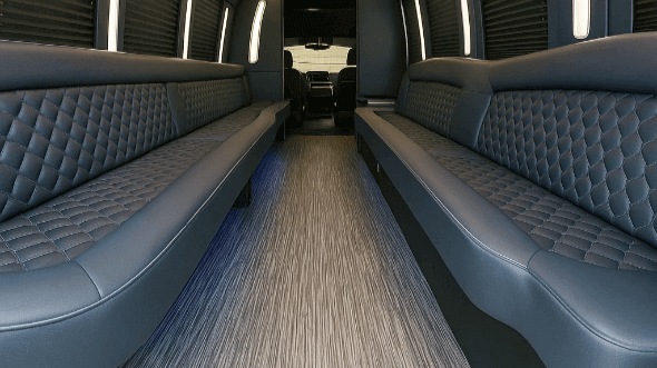 30 passenger party bus interior