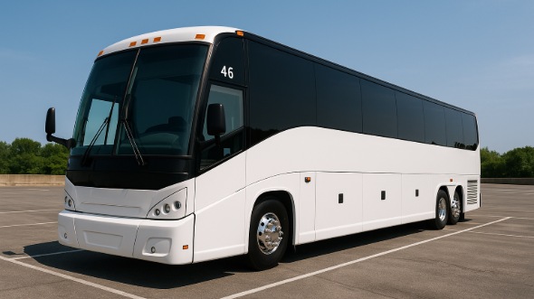 Exterior of Charter Bus Company Reno's 40 Passenger Charter Bus in Reno