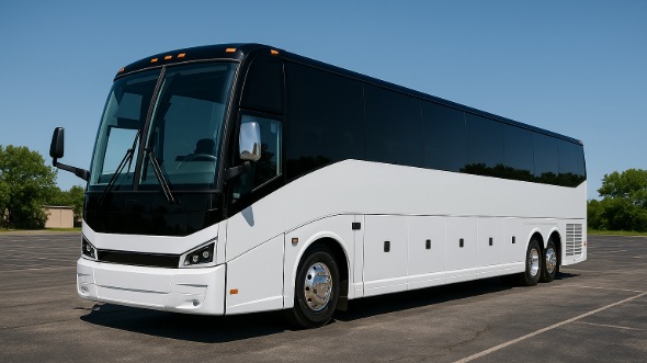 Exterior of Charter Bus Company Modesto's 40 Passenger Party Bus in Modesto