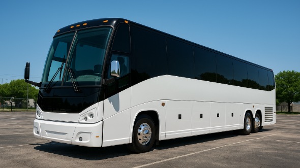 Exterior of Charter Bus Company Reno's 45 Passenger Charter Bus in Reno