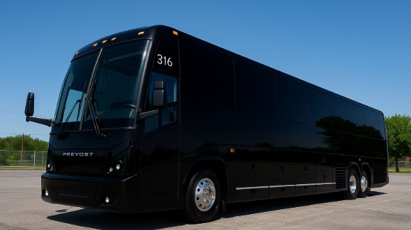 Exterior of Charter Bus Company Reno's 51 Passenger Charter Bus in Reno