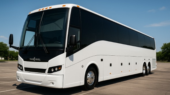 Exterior of Charter Bus Company Reno's 54 Passenger Charter Bus in Reno