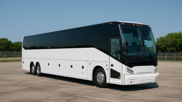 Exterior of Charter Bus Company Reno's 55 Passenger Charter Bus in Reno