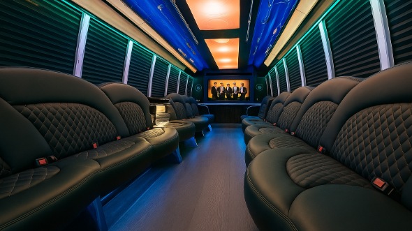 reno 30 passenger party bus interior